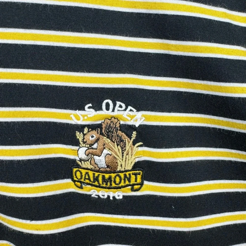 Polo Golf Ralph Lauren Shirt‎ Mens Large Striped U.S. Open Oakmont 2010 Golf